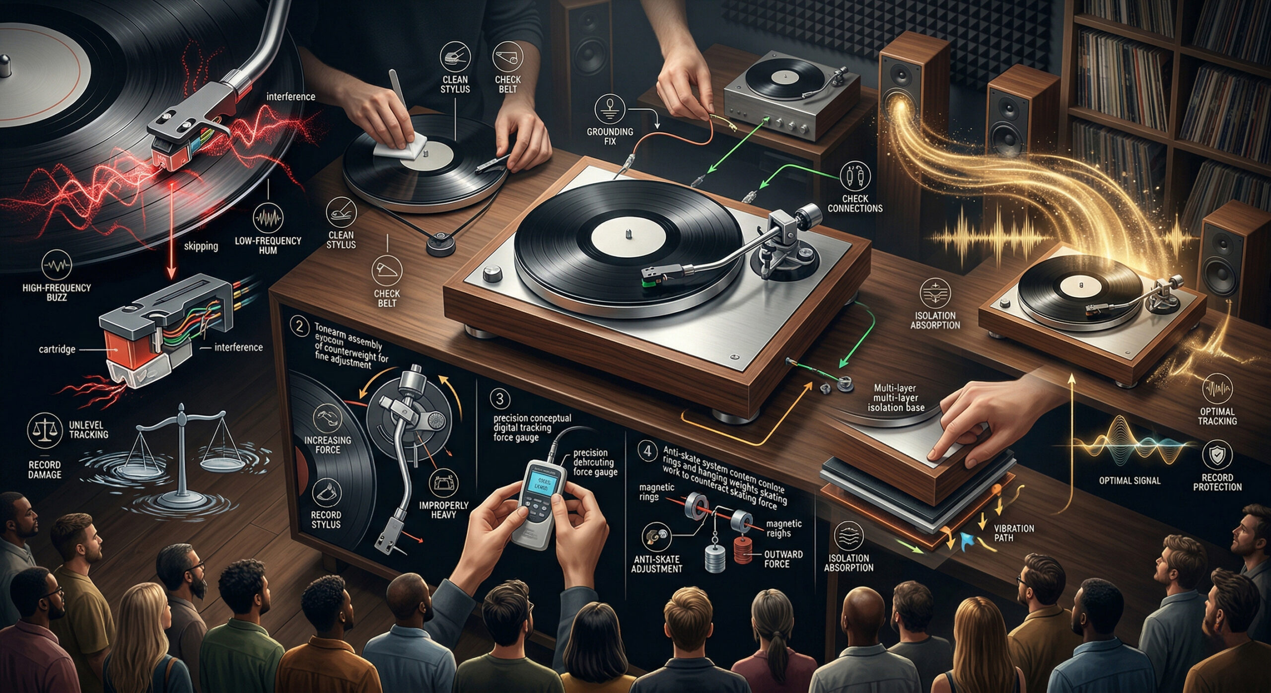 How to Connect a Record Player to Speakers - Record Player Lab