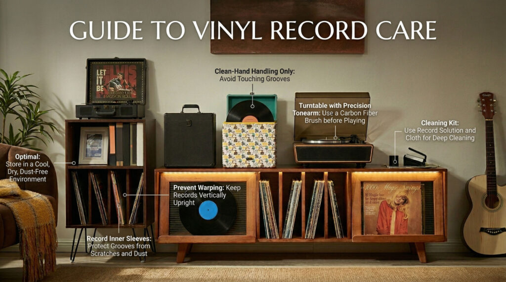 how to handle and store vinyl records