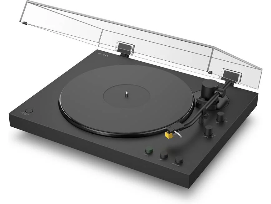 Cleaning a vinyl record before playing on a record player